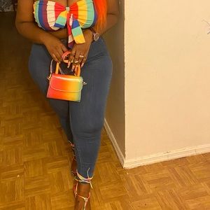 Multi color bag